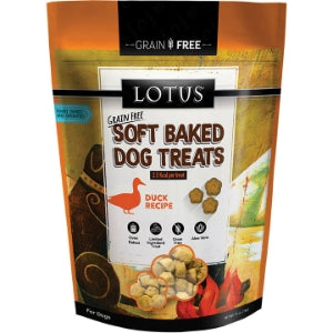 Lotus Soft Baked Grain Free Dog Treats Duck Recipe 10oz