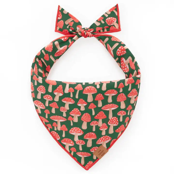 Mushroom Meadow Bandana for Dogs and Cats