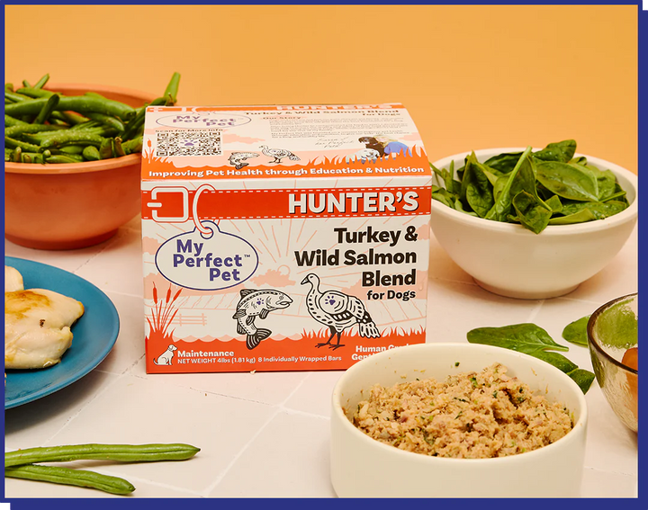 My Perfect Pet Dog Frozen Food Grain Free Hunter's Turkey and Wild Salmon 30 count 15LB