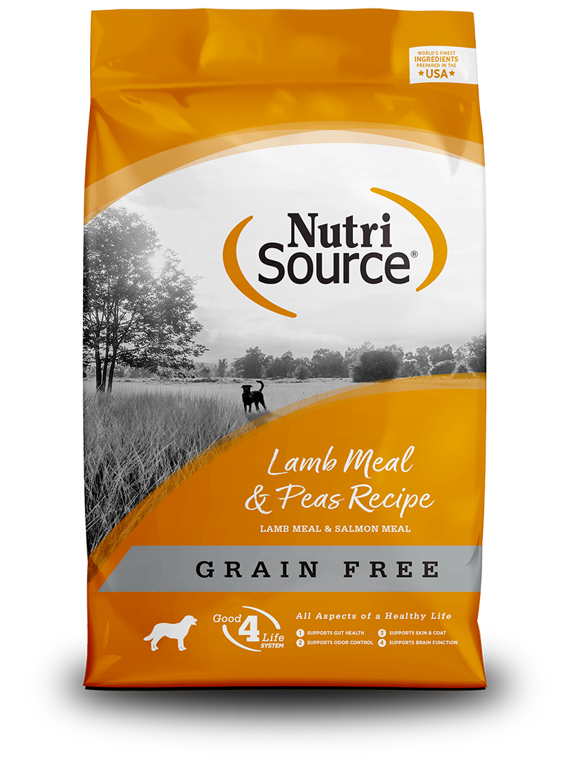 NutriSource Grain Free Lamb Meal and Peas Dry Dog Food 4lb