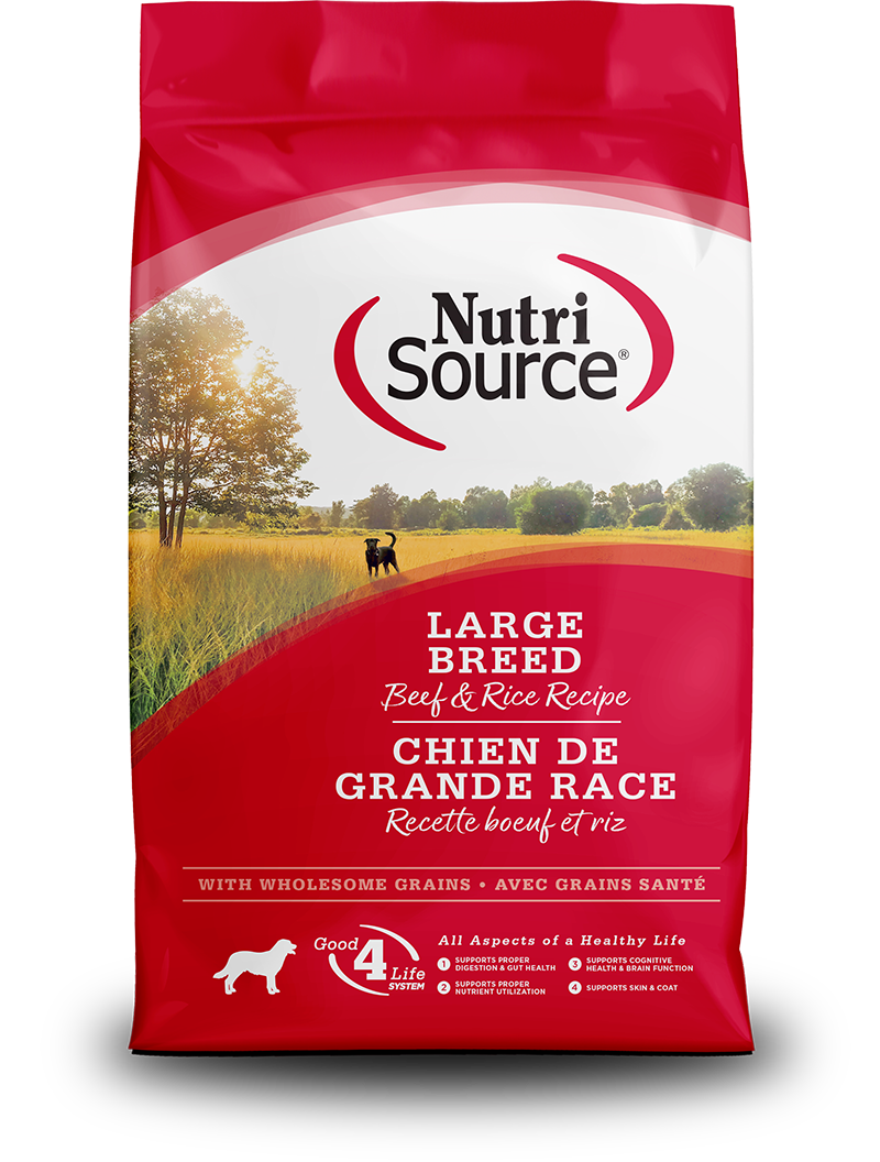NutriSource Large Breed Beef & Rice Recipe Dry Dog Food 26lb