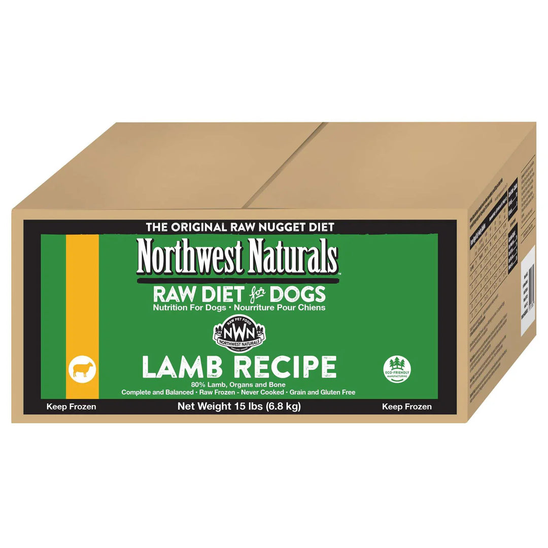 Northwest Naturals Frozen Lamb Nuggets Food for Dogs 15lb