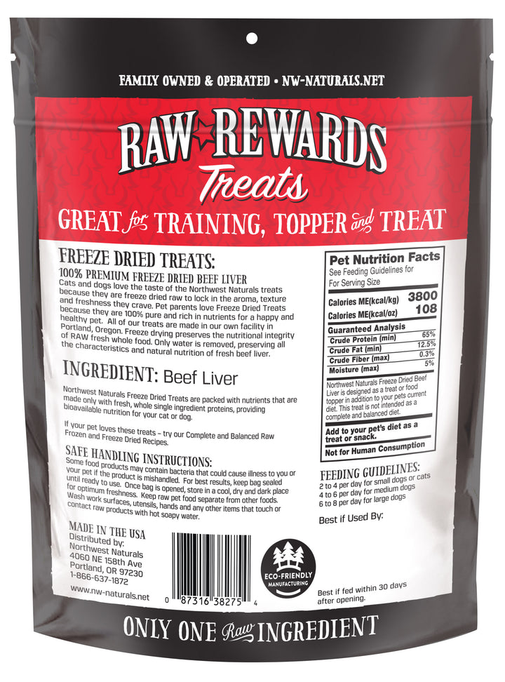 Freeze Dried Beef Liver Treats for Cats and Dogs 3oz