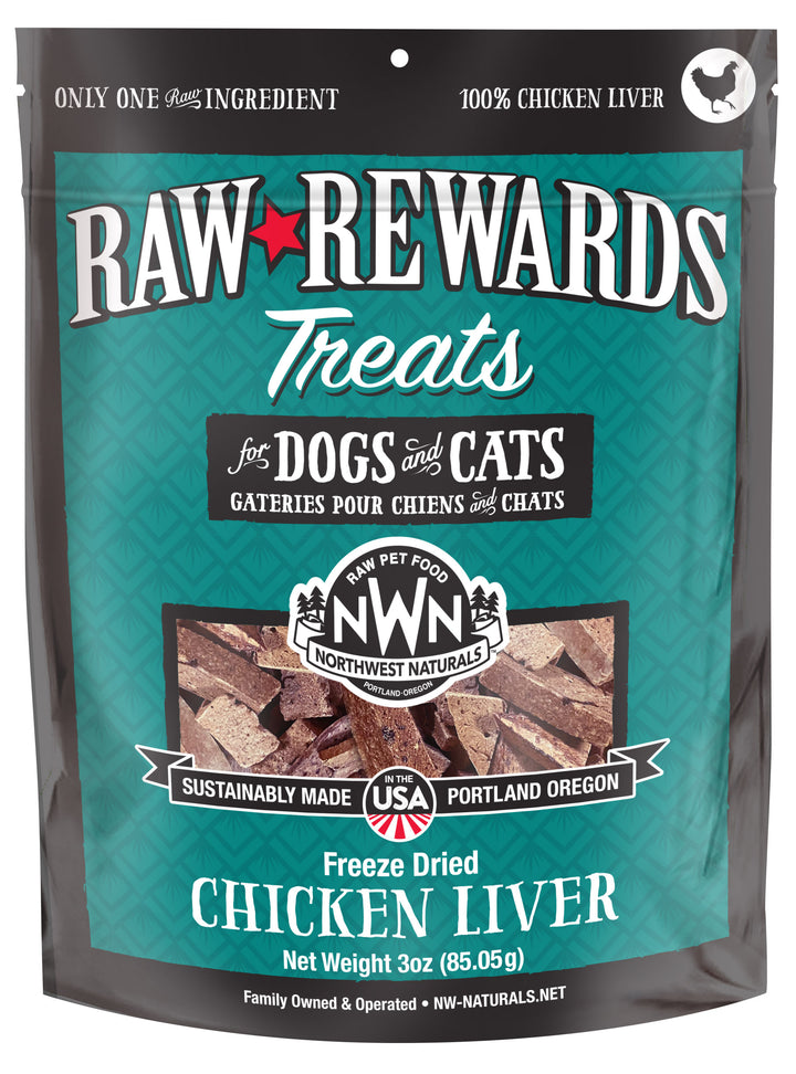 Freeze Dried Chicken Liver Treats for Cats and Dogs 3oz