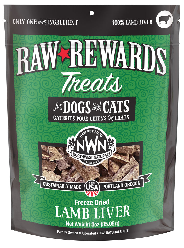 Freeze Dried Lamb Liver Treats for Cats and Dogs 3oz
