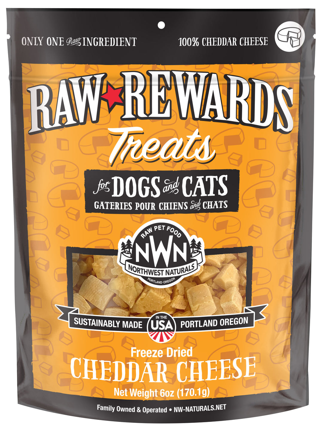 Freeze Dried Cheddar Cheese Treats for Dogs 6oz