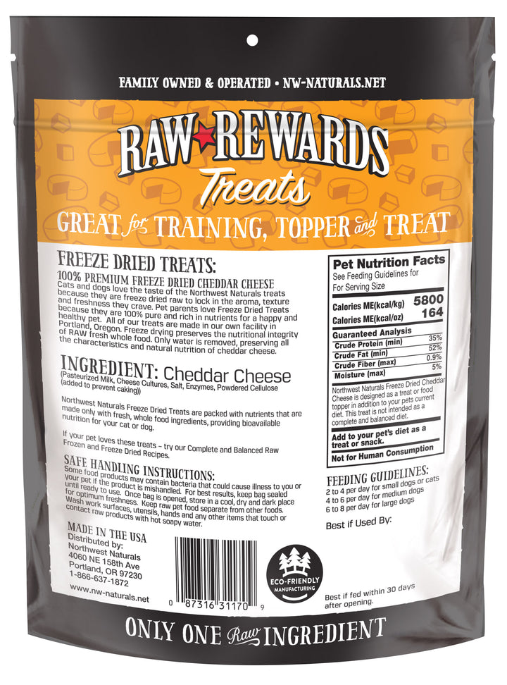 Freeze Dried Cheddar Cheese Treats for Dogs 6oz
