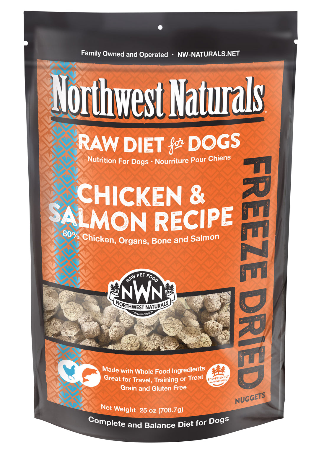 Northwest Naturals Freeze Dried Chicken & Salmon Food for Dogs 25oz