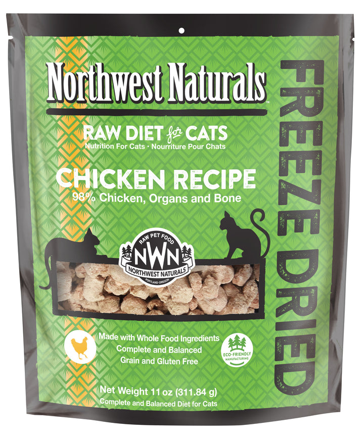 Northwest Naturals Freeze Dried Chicken Food for Cats 11oz