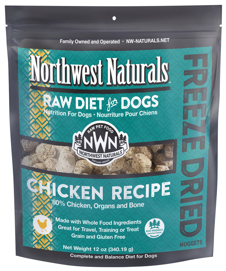Northwest Naturals Freeze Dried Chicken Food for Dogs 12oz