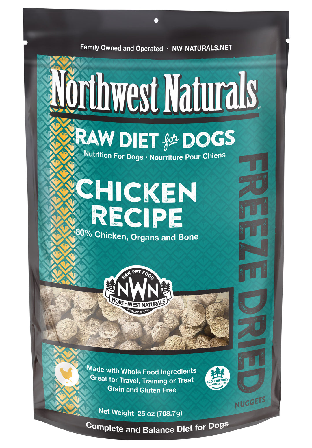 Northwest Naturals Freeze Dried Chicken Food for Dogs 25oz
