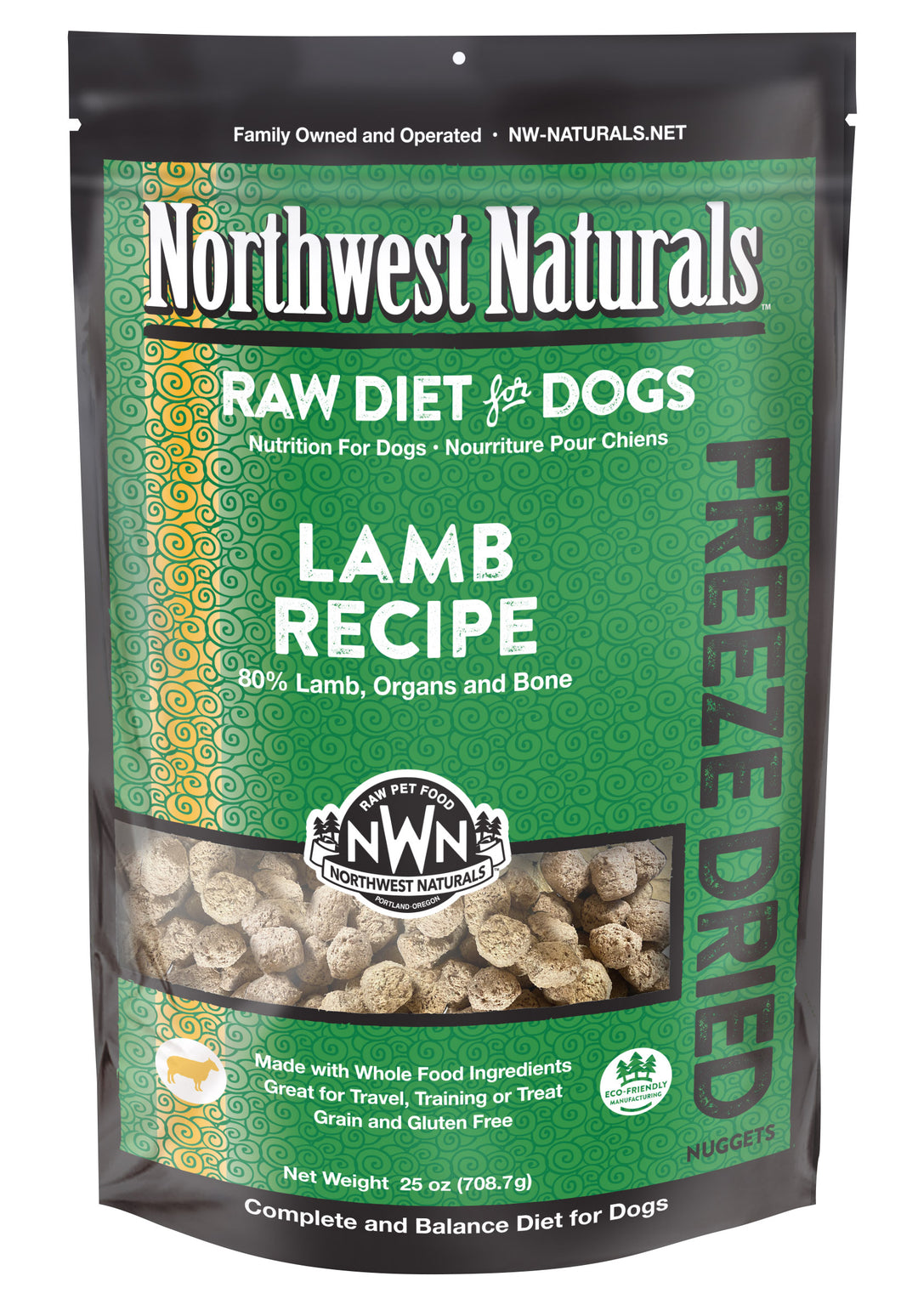 Northwest Naturals Freeze Dried Lamb Food for Dogs 25oz