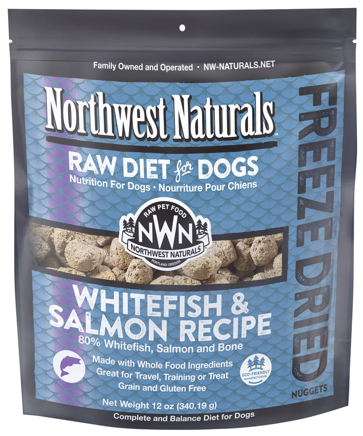 Northwest Naturals Freeze Dried Whitefish Salmon Food for Dogs 12oz