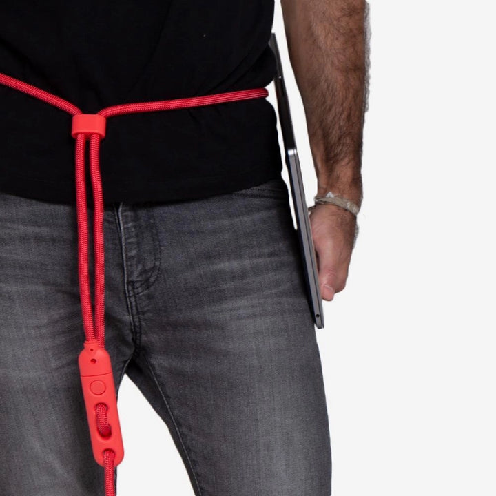 Neon Coral Hands-Free Leash
