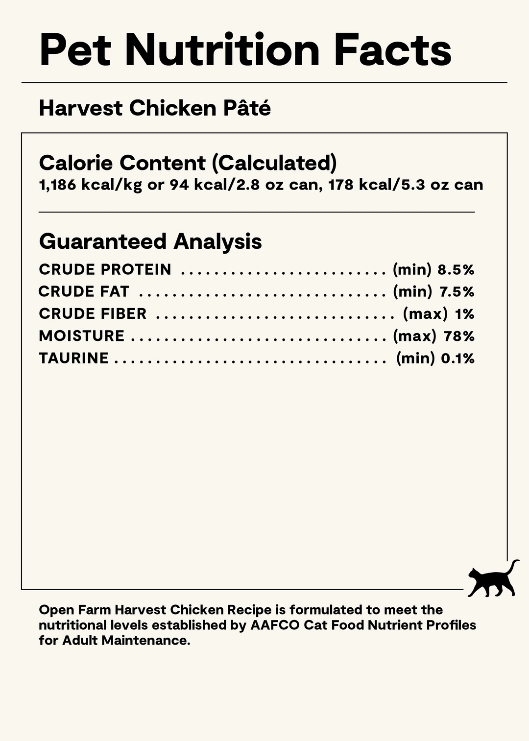 Open Farm Cat Grain Free Harvest Chicken Paté Wet Cat Food 5.3 oz