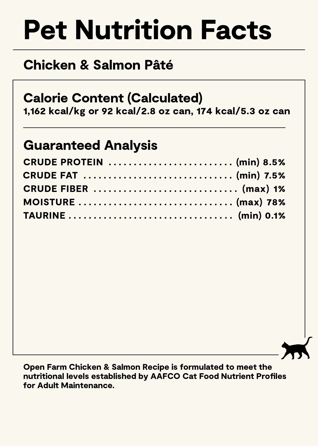 Open Farm Cat Grain Free Chicken & Salmon Paté Wet Cat Food 5.3oz