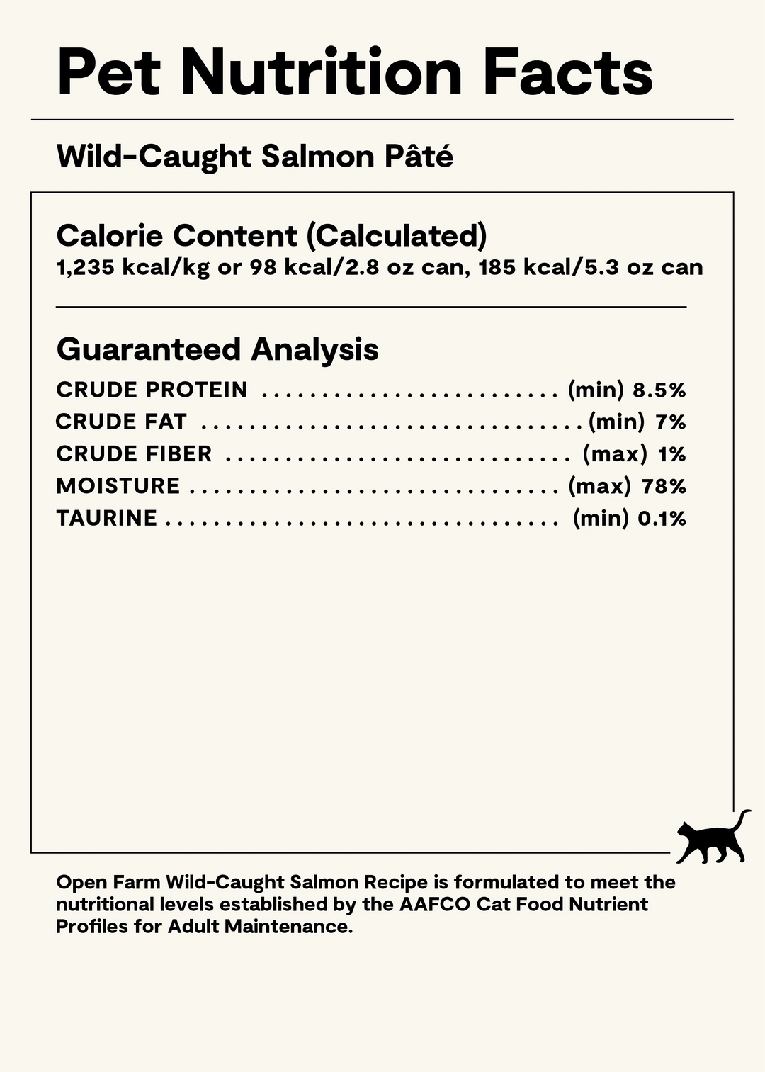 Open Farm Cat Grain Free Wild Caught Salmon Paté Wet Cat Food 5.3oz