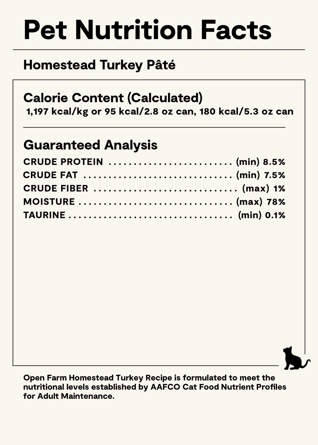 Open Farm Cat Grain Free Homestead Turkey Paté Wet Cat Food 5.3oz