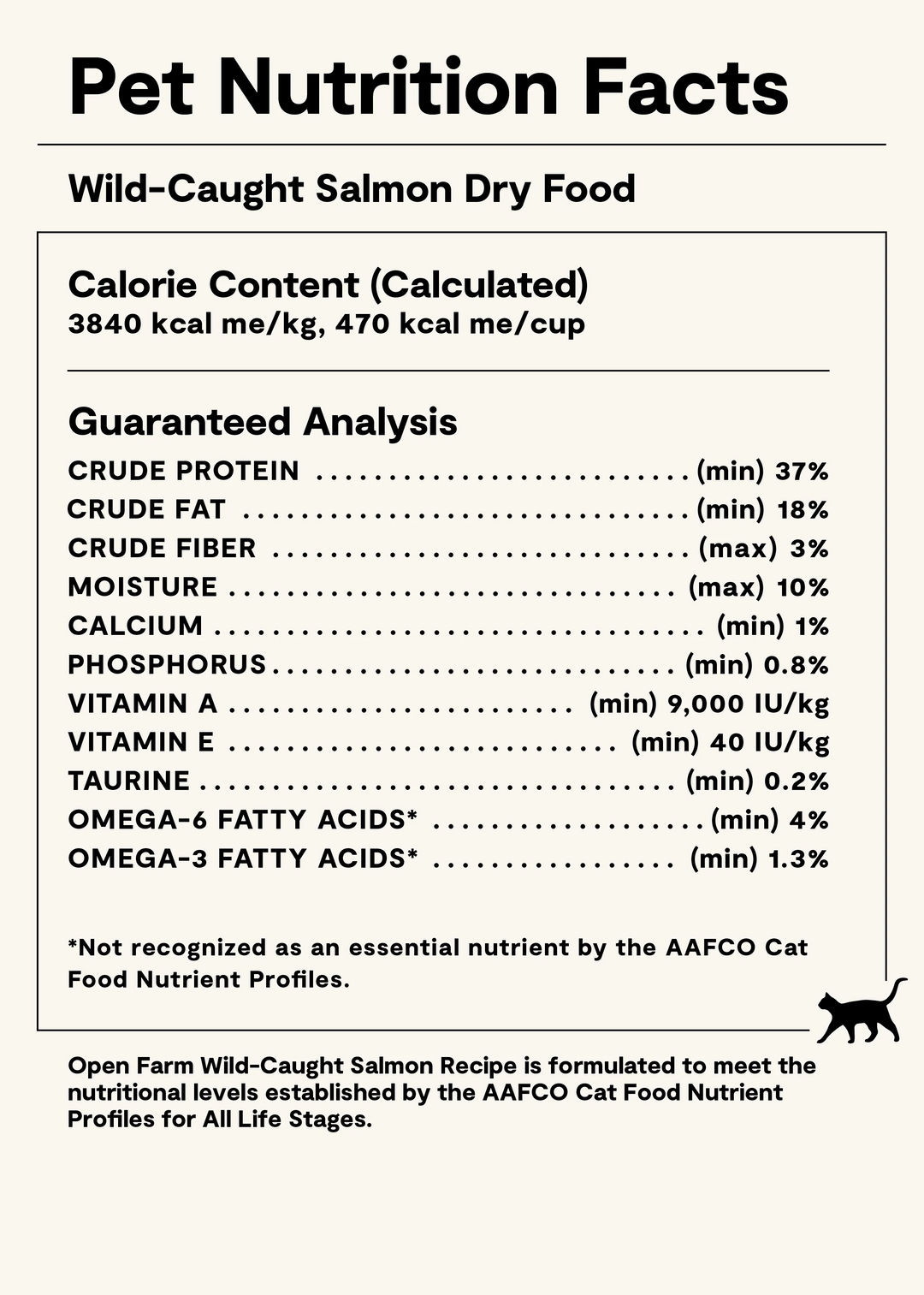 Open Farm Cat Grain Free Wild Caught Salmon Dry Cat Food 4lb