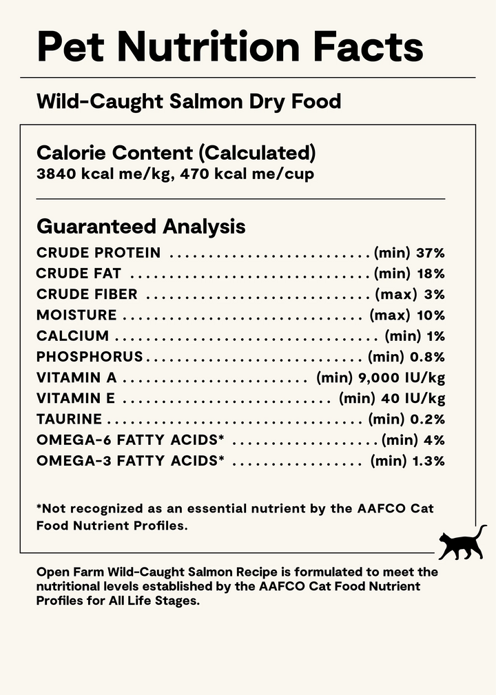 Open Farm Cat Grain Free Wild Caught Salmon Dry Cat Food 4lb
