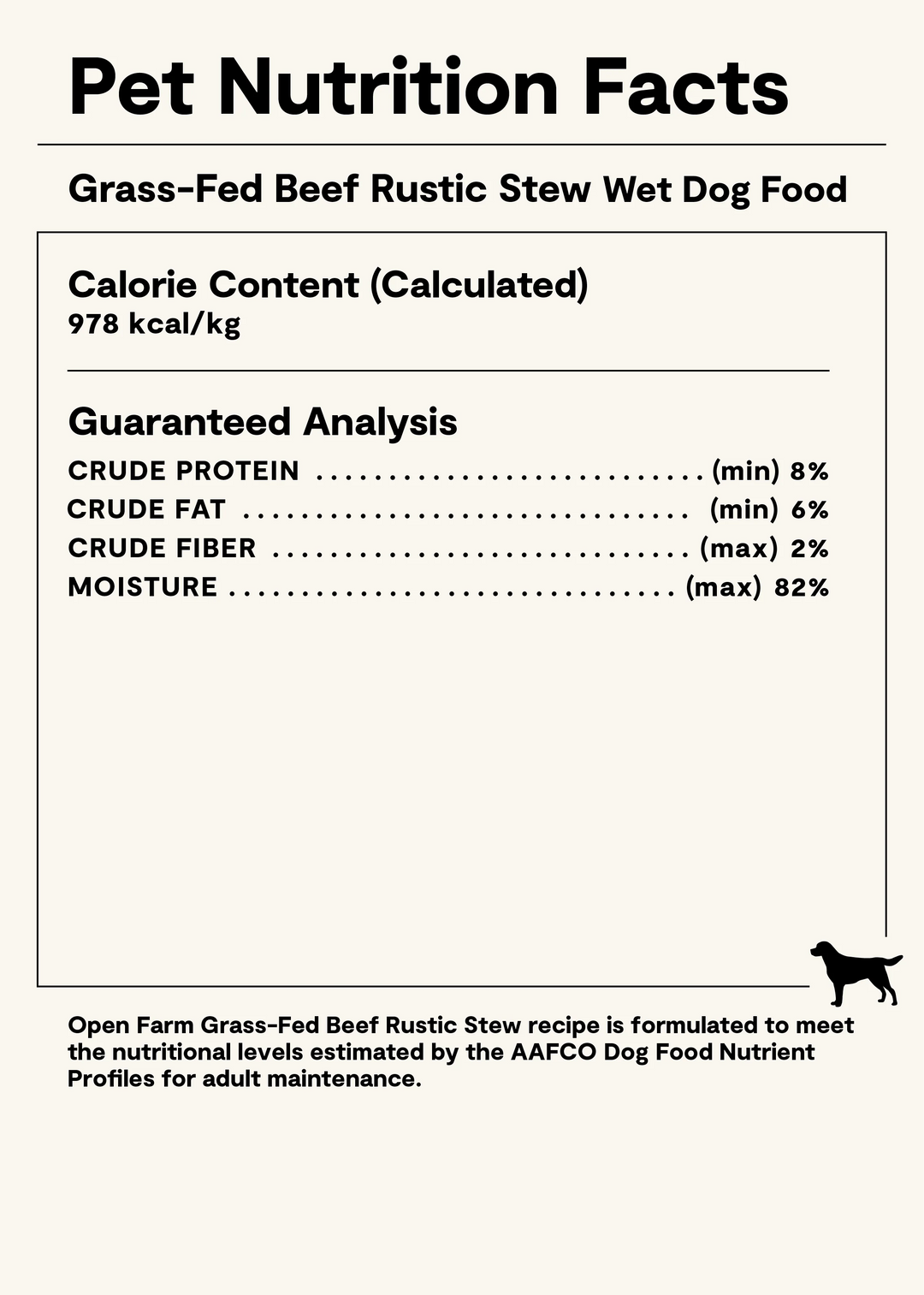 Open Farm Dog Grain Free Rustic Stew Beef Wet Dog Food 12.5oz