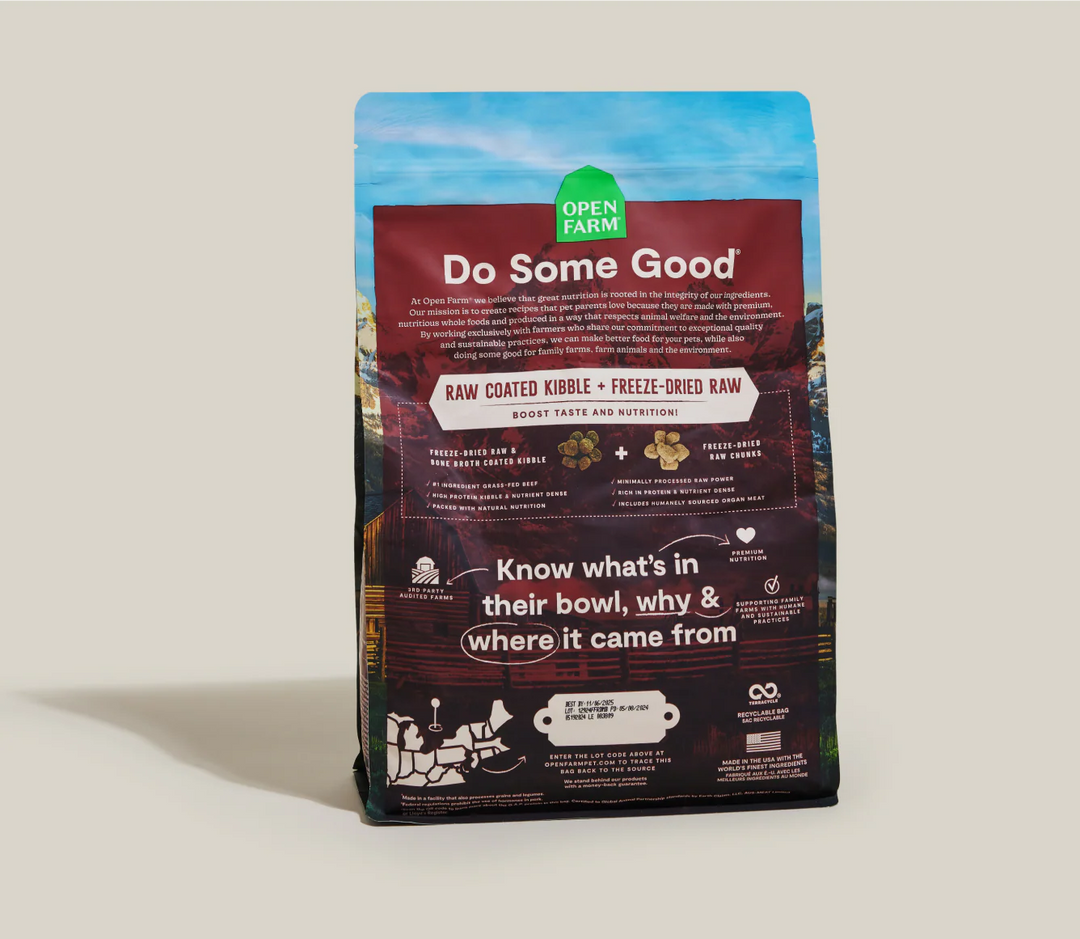 Open Farm Dog RawMix Front Range Recipe with Ancient Grains Dry Dog Food 20lb
