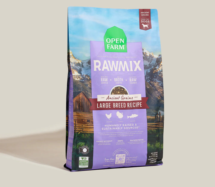Open Farm Dog RawMix Large Breed Recipe with Ancient Grains Dry Dog Food 20lb