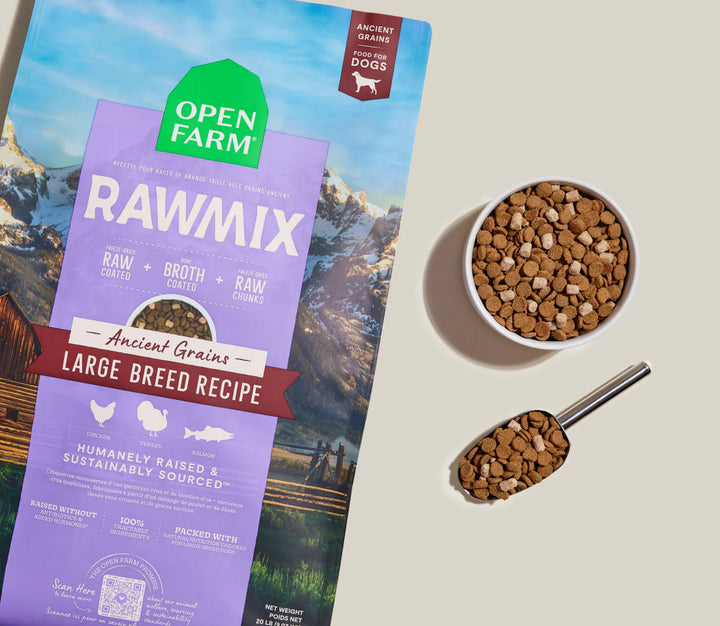 Open Farm Dog RawMix Large Breed Recipe with Ancient Grains Dry Dog Food 20lb