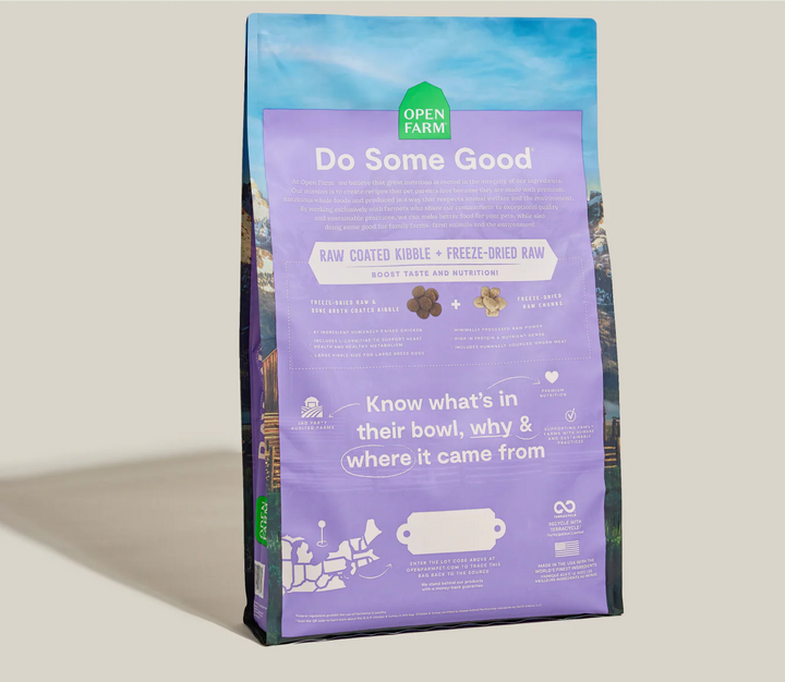 Open Farm Dog RawMix Large Breed Recipe with Ancient Grains Dry Dog Food 20lb