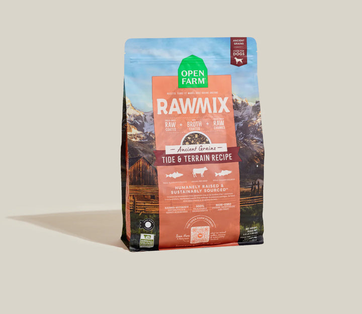 Open Farm Dog RawMix Tide and Terrain Recipe with Ancient Grains Dry Dog Food 20lb