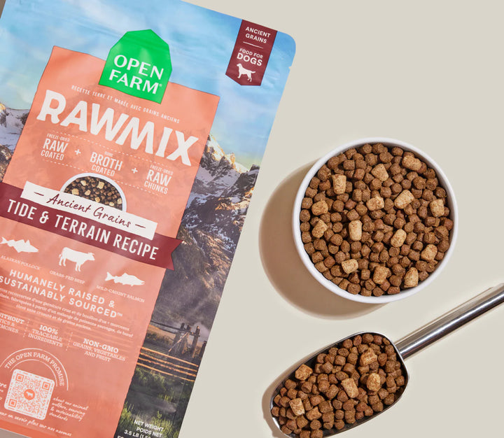 Open Farm Dog RawMix Tide and Terrain Recipe with Ancient Grains Dry Dog Food 20lb