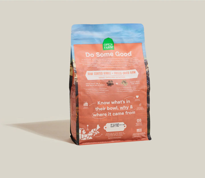 Open Farm Dog RawMix Tide and Terrain Recipe with Ancient Grains Dry Dog Food 20lb