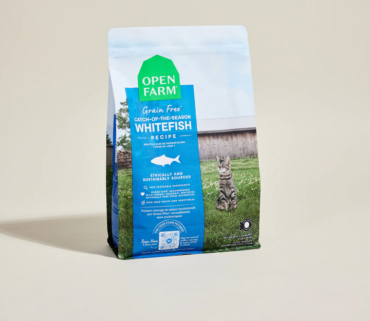 Open Farm Grain Free Catch-Of-The-Season Whitefish Dry Cat food 8lb
