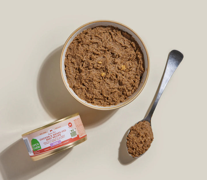 Open Farm Cat Grain Free Chicken and Beef Paté Wet Cat Food 5.3 oz