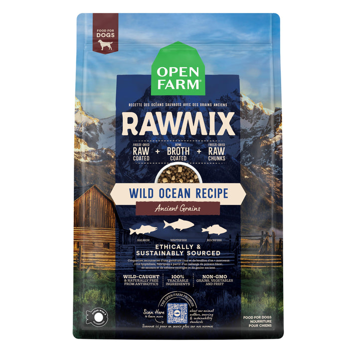 Open Farm Dog RawMix Wild Ocean Recipe with Ancient Grains Dry Dog Food 20lb