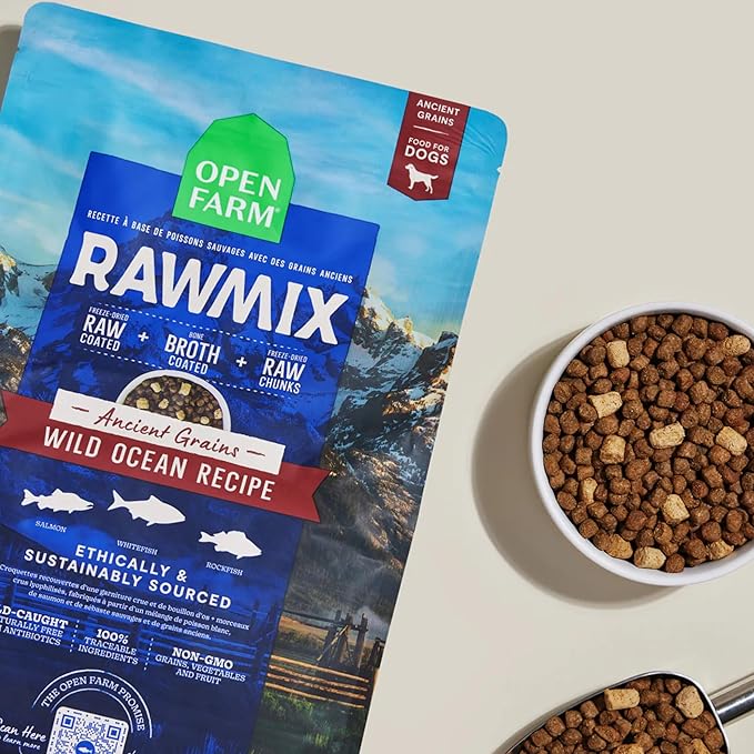 Open Farm Dog RawMix Wild Ocean Recipe with Ancient Grains Dry Dog Food 20lb