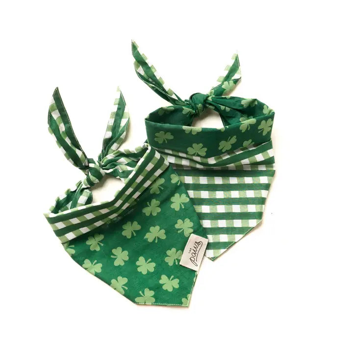 St. Patrick's Day Shamrock Bandana for Dogs and Cats