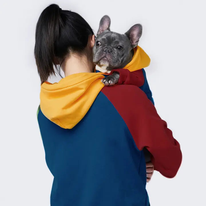 Spark Paws Primary Color Block Dog Hoodie