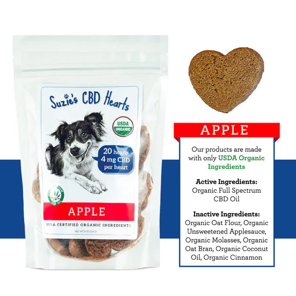 Suzies CBD Hearts Apple 8oz