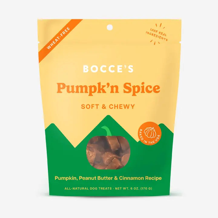 Bocce's Bakery Pumpk'n Spice Soft & Chewy Dog Treats 6oz