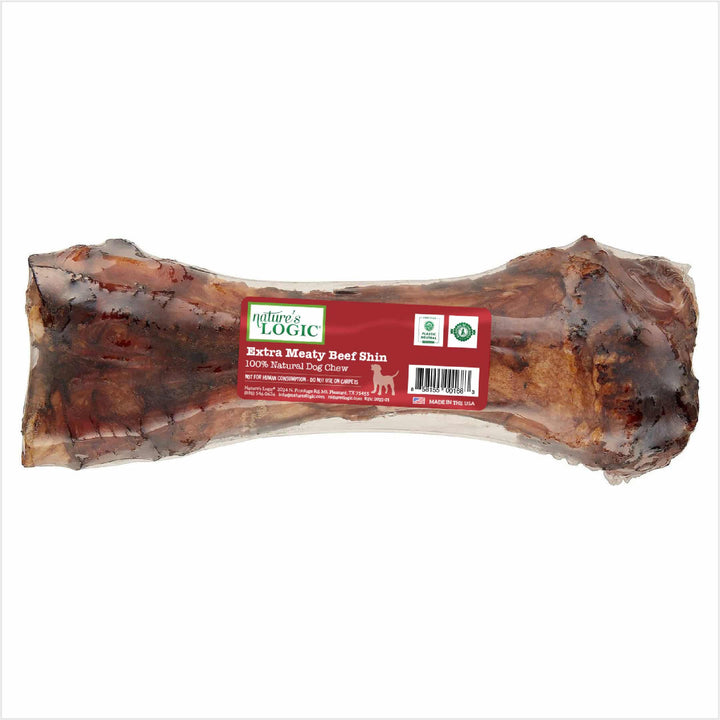 Nature's Logic Extra-Meaty Beef Shank/Shin Bone for Dogs 8-10"