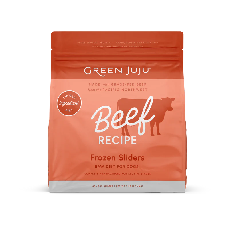 Green juju Beef Recipe Frozen Patties 6lb
