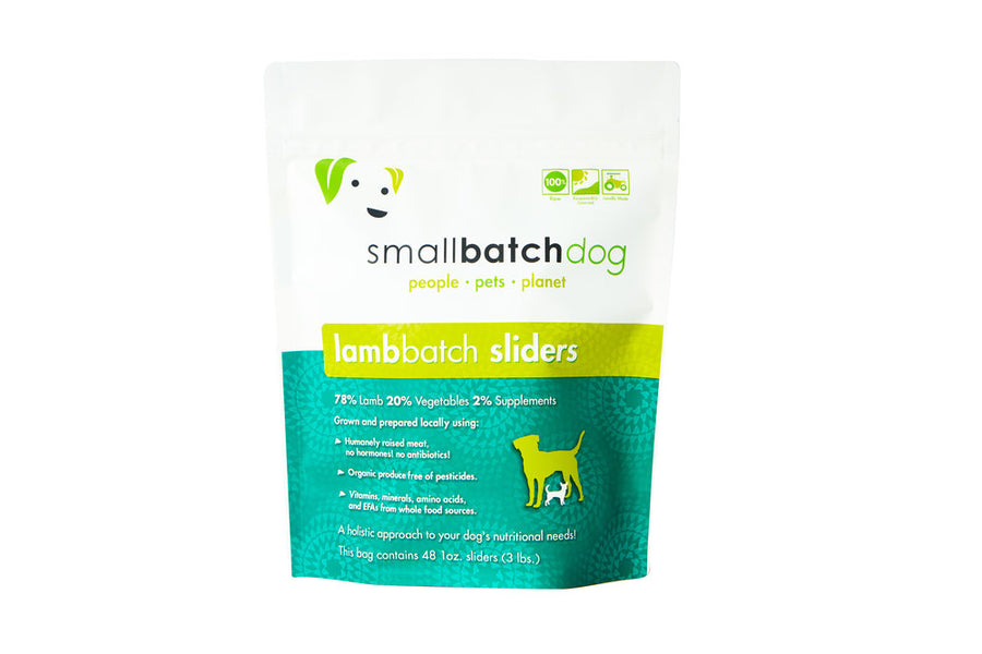 Smallbatch Frozen Lamb Sliders 3lb for Dogs