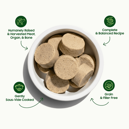 Smallbatch Frozen Lightly Cooked Lamb Dog Food 8oz