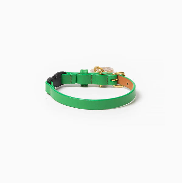 Ramona For You Spring Green Leather Collar