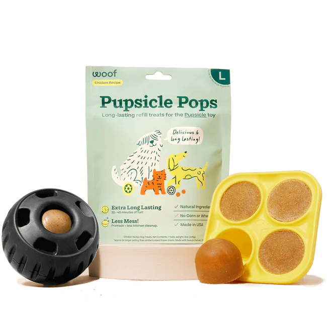 Woof Power Chewer Pupsicle Dog Puzzle Toy