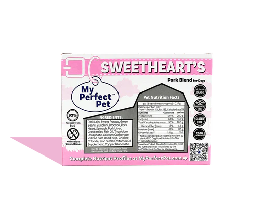 My Perfect Pet Dog Frozen Grain Free Sweetheart's Pork 4lb