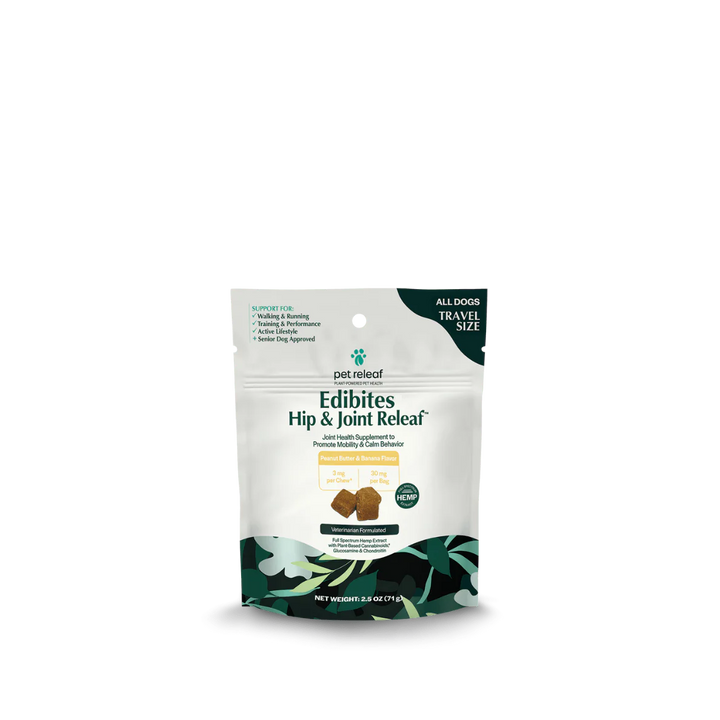 Pet Releaf Travel Size Edibites Hip & Joint Releaf 10 Count