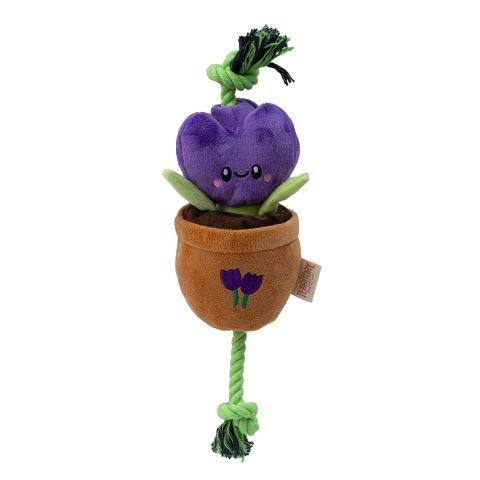 Territory Purple Flower Treat & Tug Toy for Dogs 16"