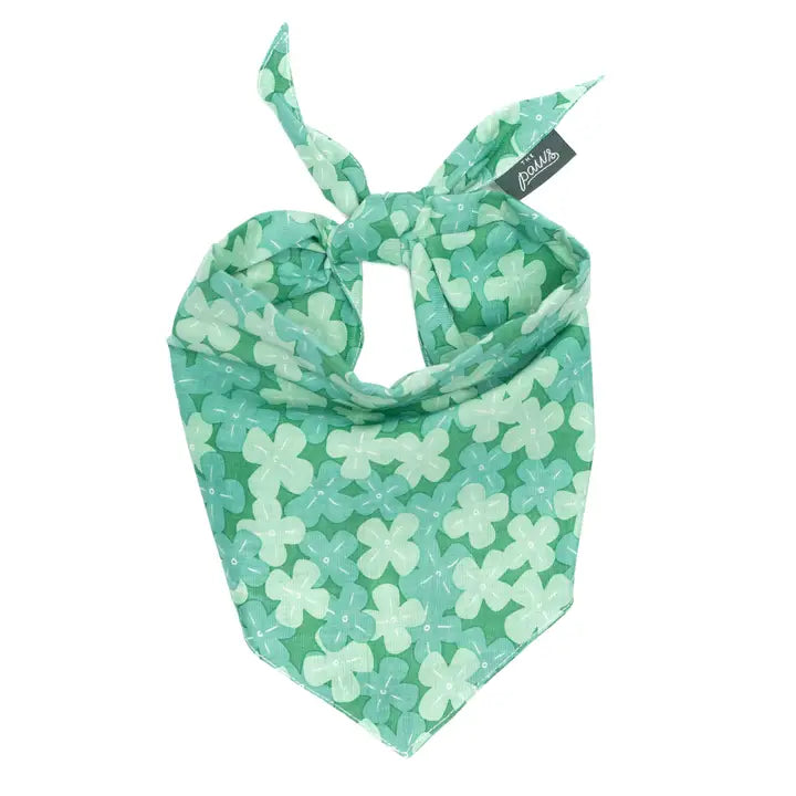 The Paws Clover Bandana for Dogs and Cats